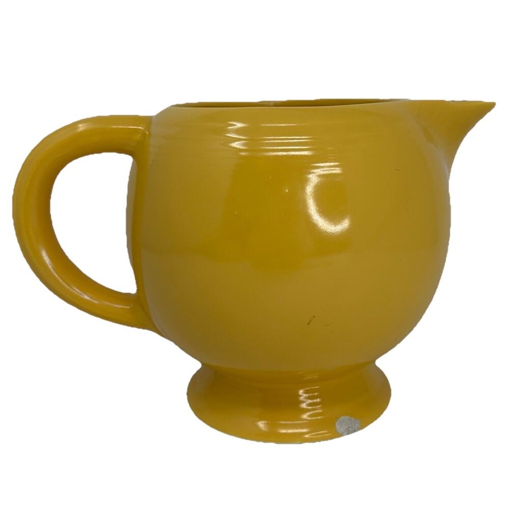 Vintage Fiesta Ball Pitcher - Marigold Sunflower Goldenrod - SOME FLAWS